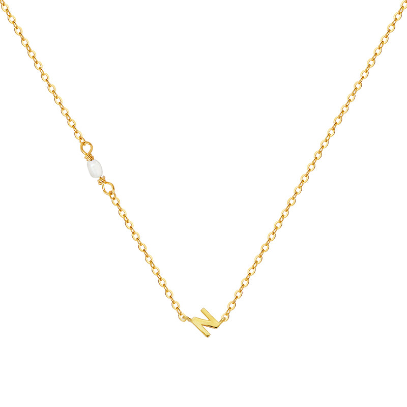 PEARL LETTER NECKLACE