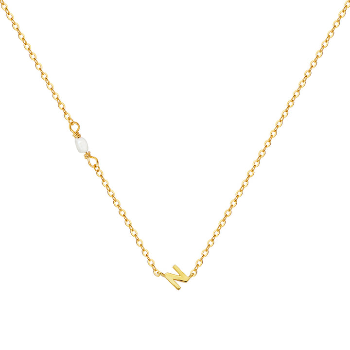 PEARL LETTER NECKLACE