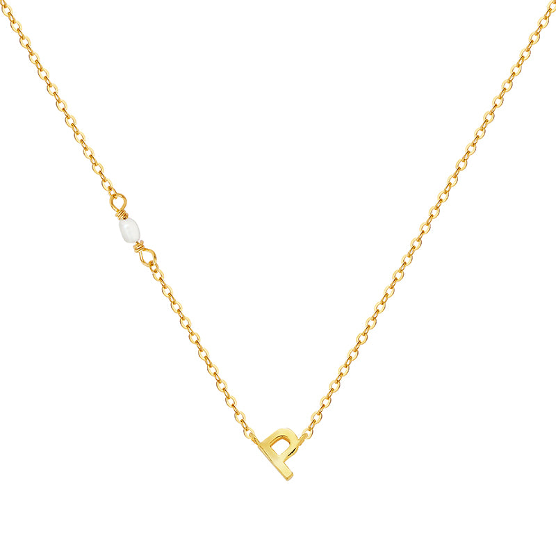 PEARL LETTER NECKLACE