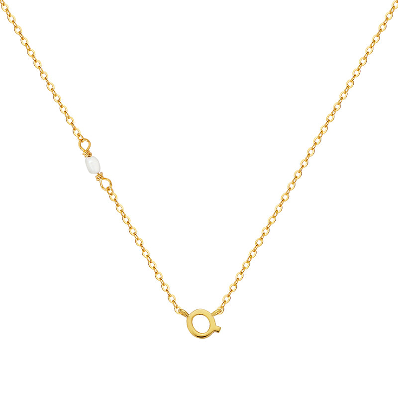 PEARL LETTER NECKLACE