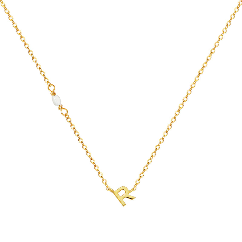 PEARL LETTER NECKLACE