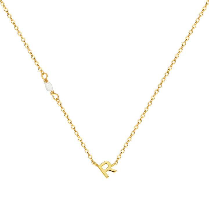 PEARL LETTER NECKLACE