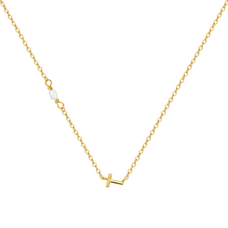 PEARL LETTER NECKLACE