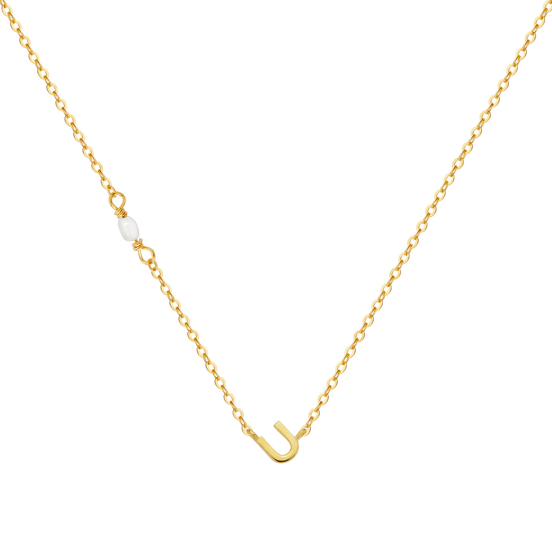 PEARL LETTER NECKLACE
