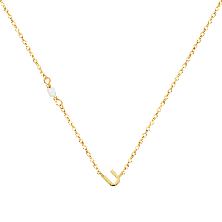 PEARL LETTER NECKLACE