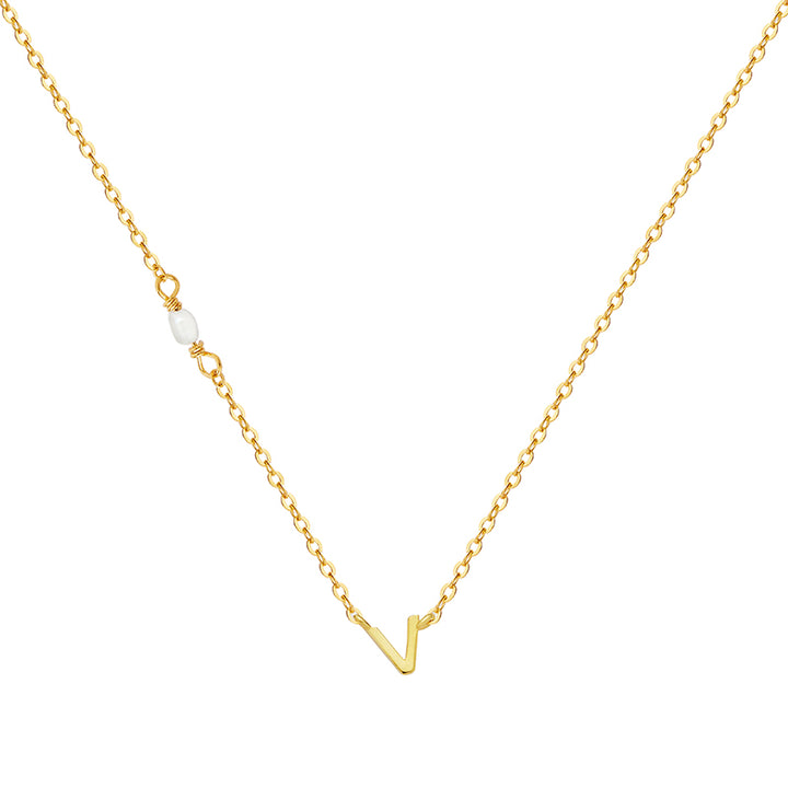 PEARL LETTER NECKLACE