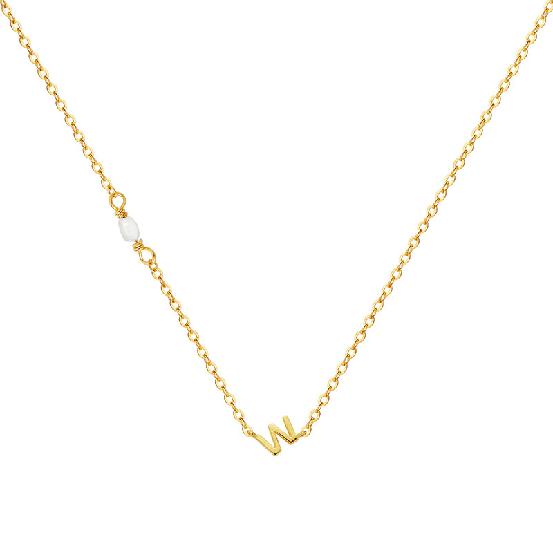PEARL LETTER NECKLACE