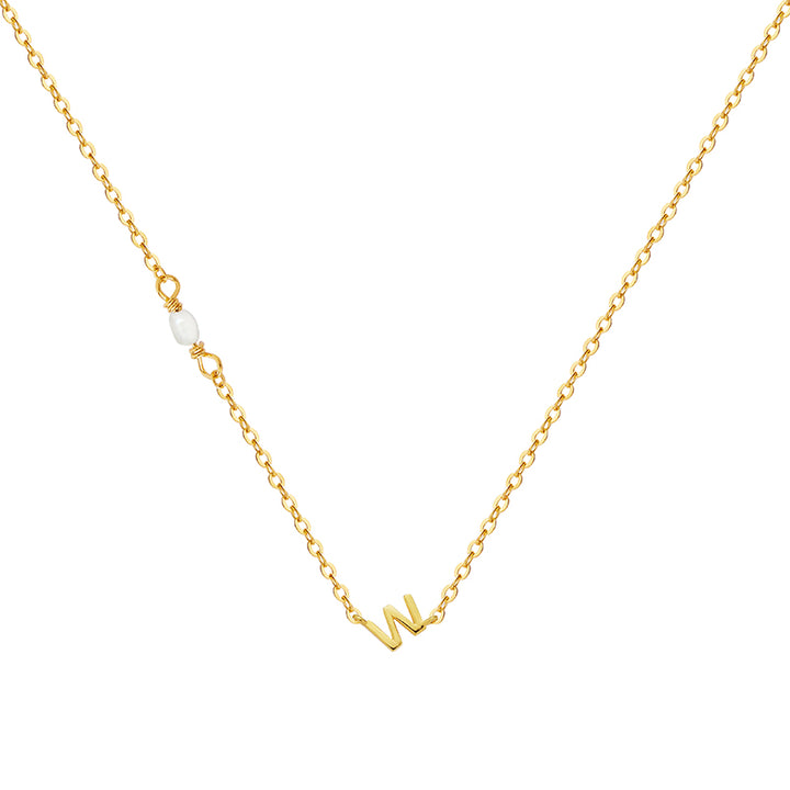 PEARL LETTER NECKLACE