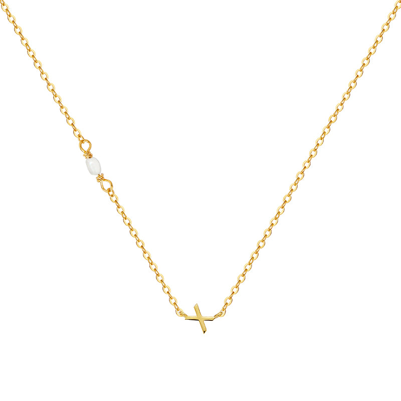PEARL LETTER NECKLACE