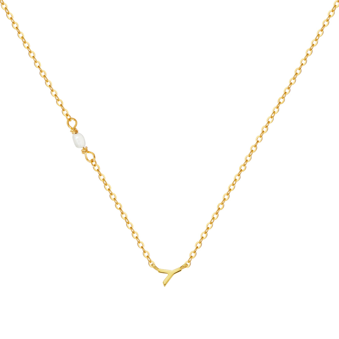 PEARL LETTER NECKLACE
