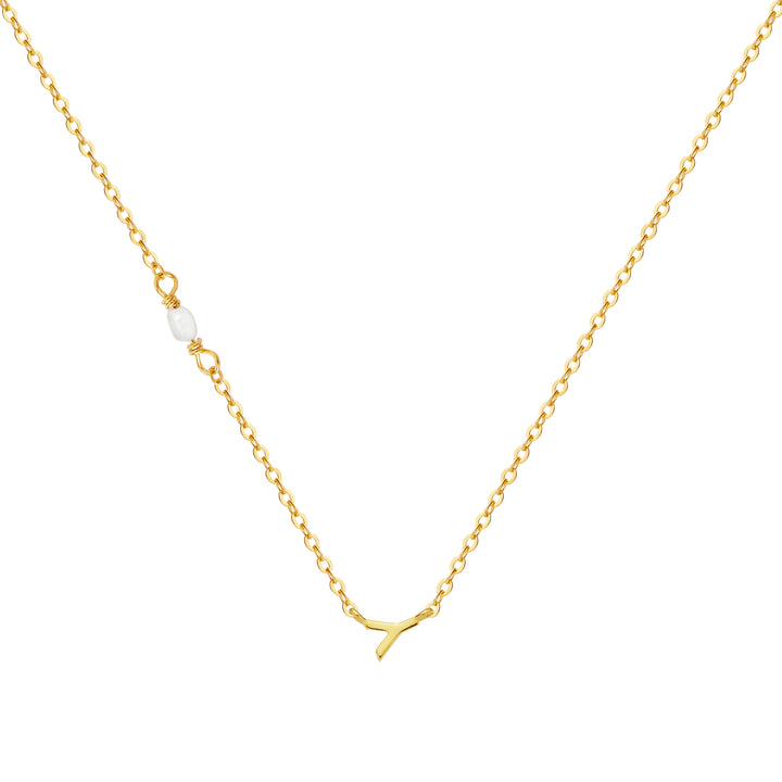 PEARL LETTER NECKLACE