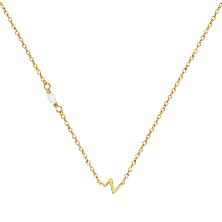 PEARL LETTER NECKLACE