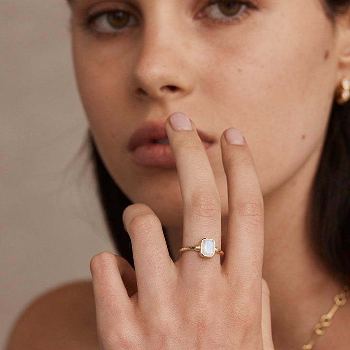 ROMY MOONSTONE STACKER