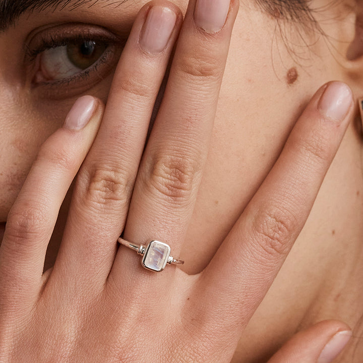 ROMY MOONSTONE STACKER