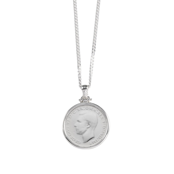 CURB NECKLACE WITH FLORIN