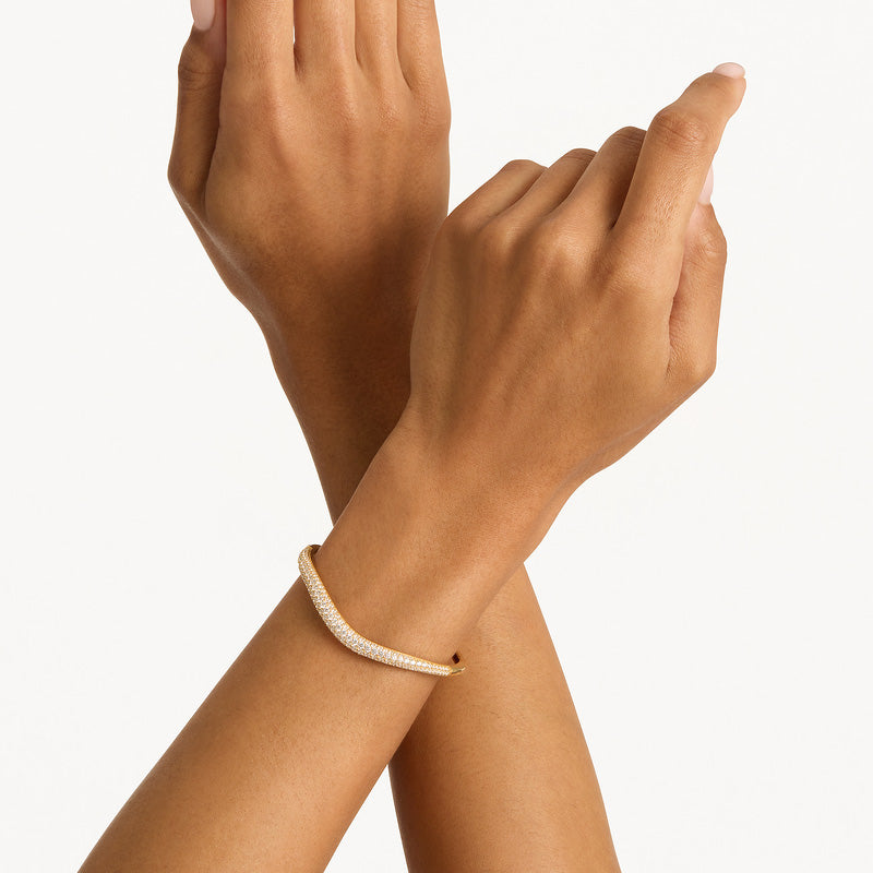 Pave Wave Bangle