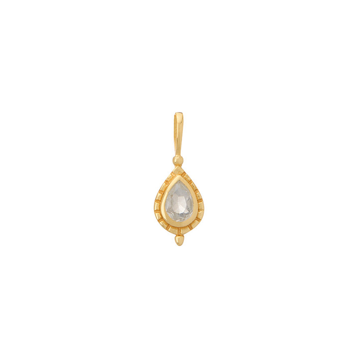 APRIL WHITE TOPAZ BIRTHSTONE CHARM