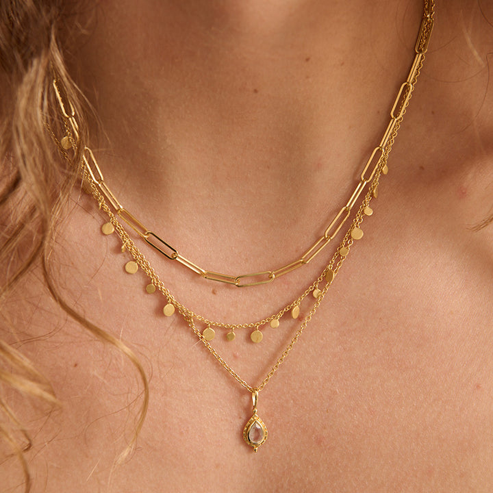 APRIL WHITE TOPAZ BIRTHSTONE CHARM