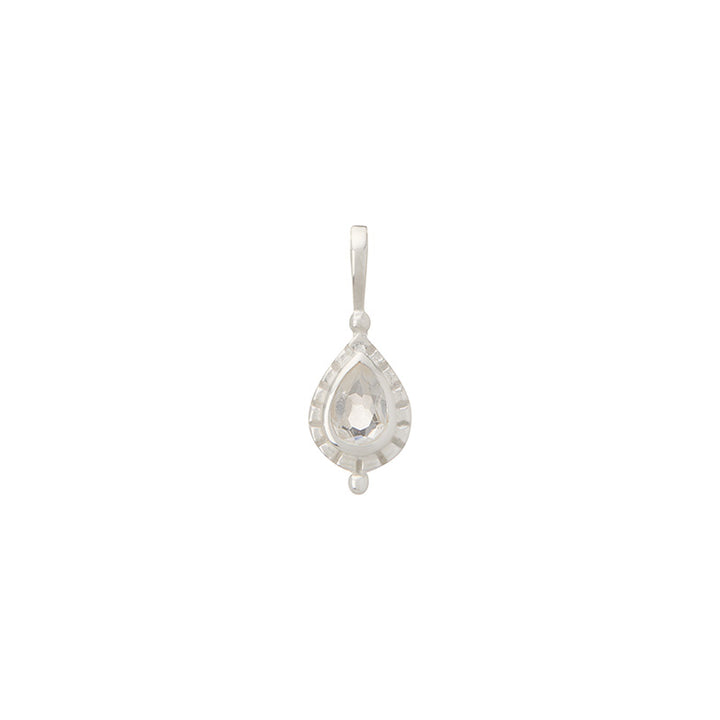 APRIL WHITE TOPAZ BIRTHSTONE CHARM
