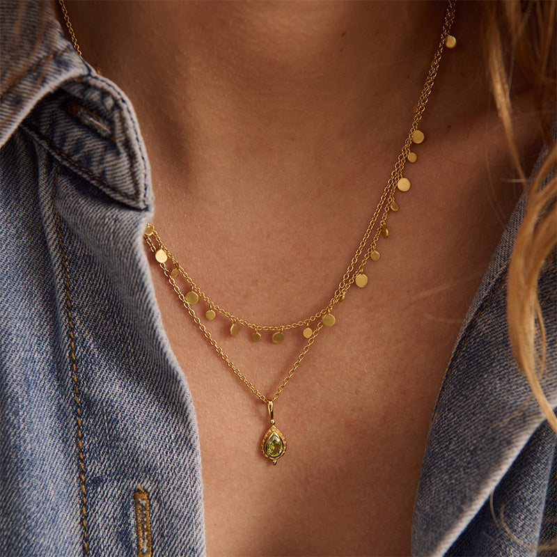 AUGUST PERIDOT BIRTHSTONE CHARM