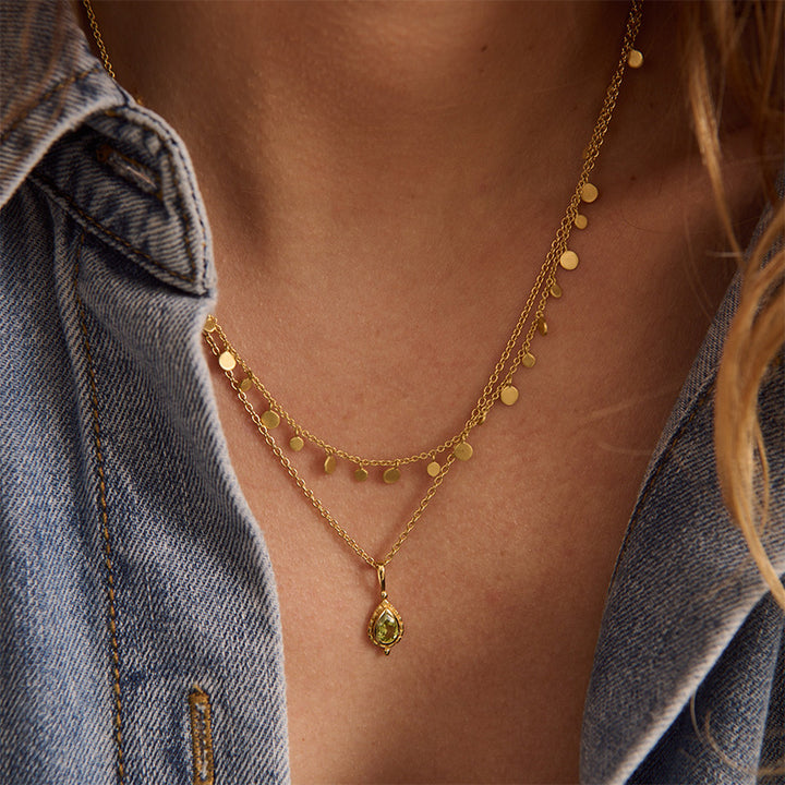 AUGUST PERIDOT BIRTHSTONE CHARM