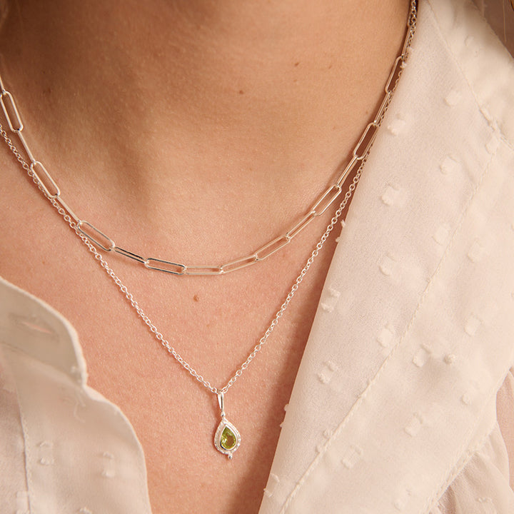 AUGUST PERIDOT BIRTHSTONE CHARM