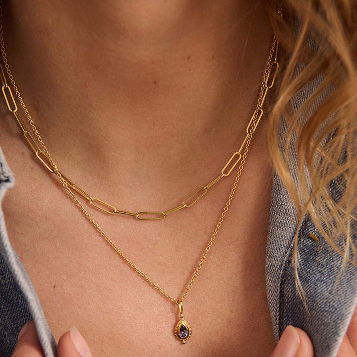 DECEMBER TANZANITE BIRTHSTONE CHARM