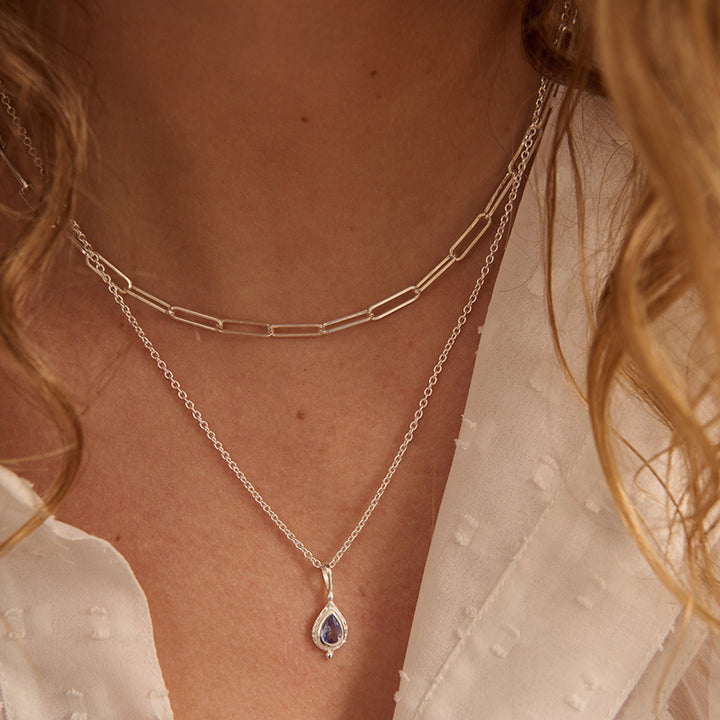 DECEMBER TANZANITE BIRTHSTONE CHARM