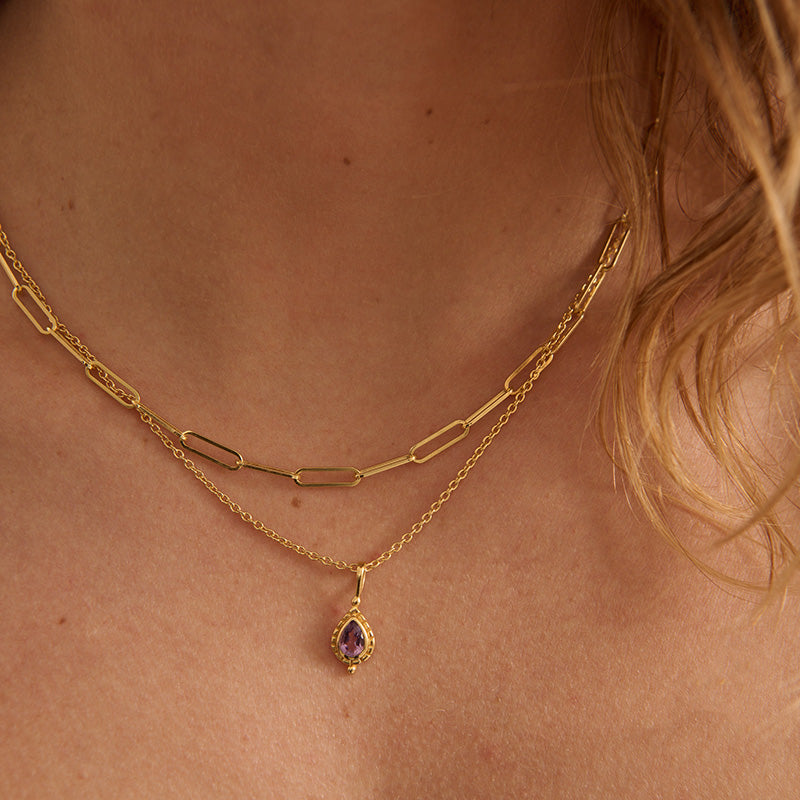 FEBRUARY AMETHYST BIRTHSTONE CHARM