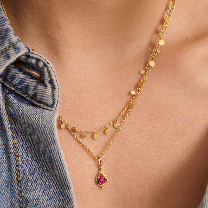 JULY RUBY BIRTHSTONE CHARM