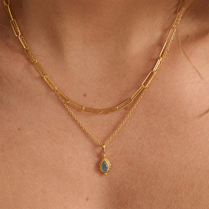 MARCH AQUAMARINE BIRTHSTONE CHARM