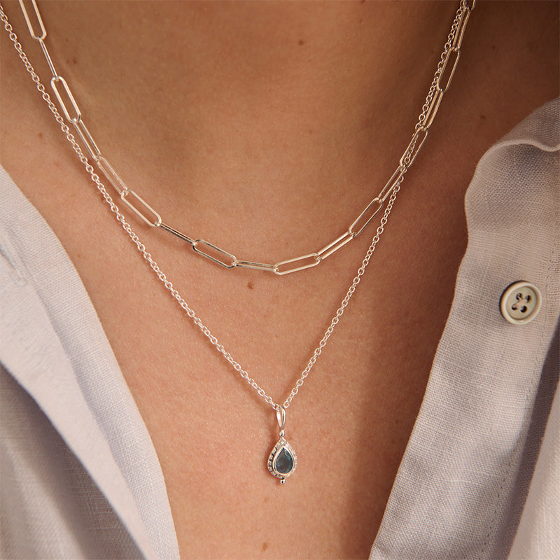 MARCH AQUAMARINE BIRTHSTONE CHARM