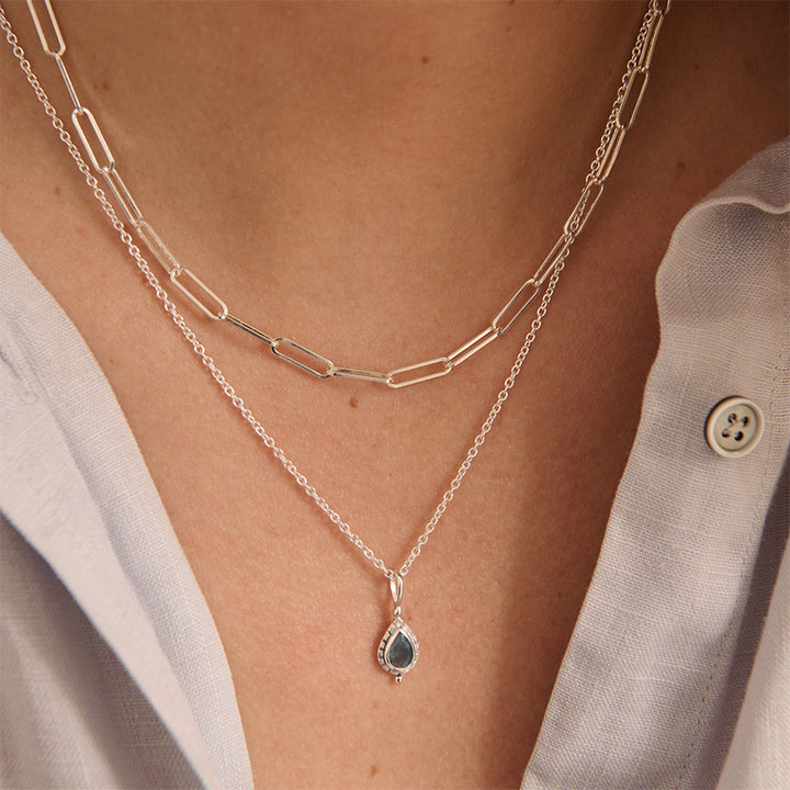 MARCH AQUAMARINE BIRTHSTONE CHARM