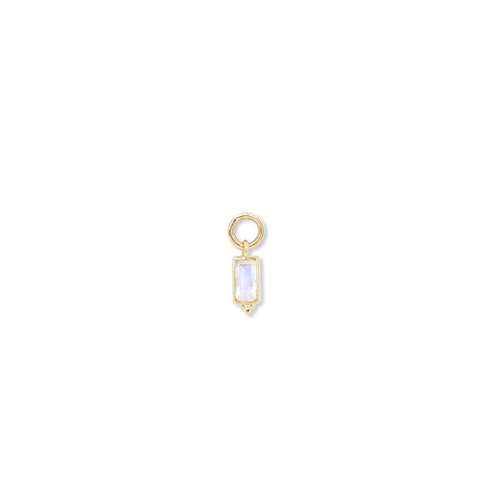 BAGUETTE MOONSTONE EARRING CHARM