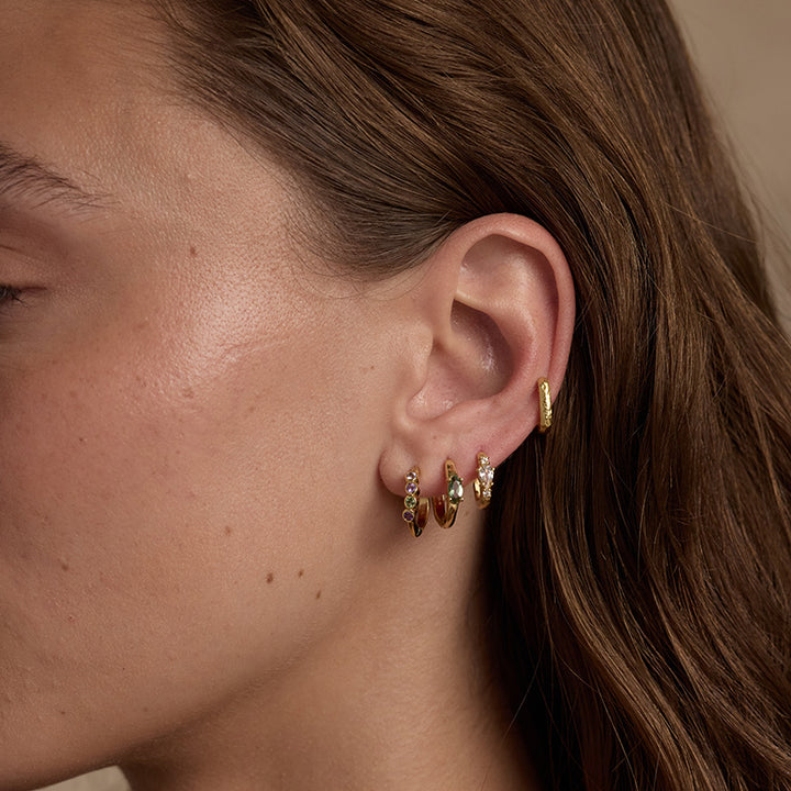 APATITE MARQUISE GOLD HUGGIES