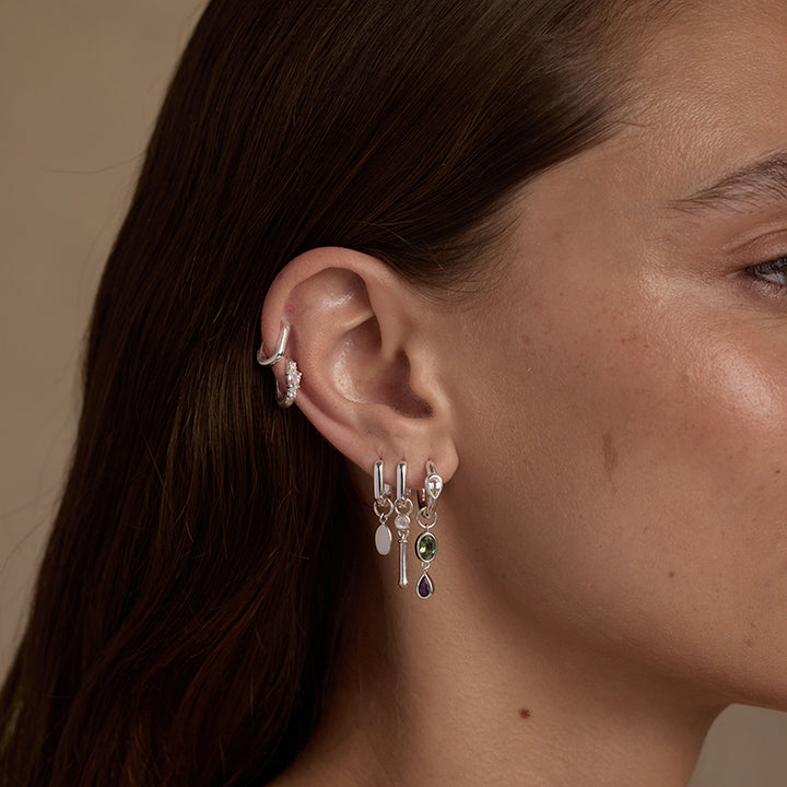 HELENA APATITE SILVER CHARM