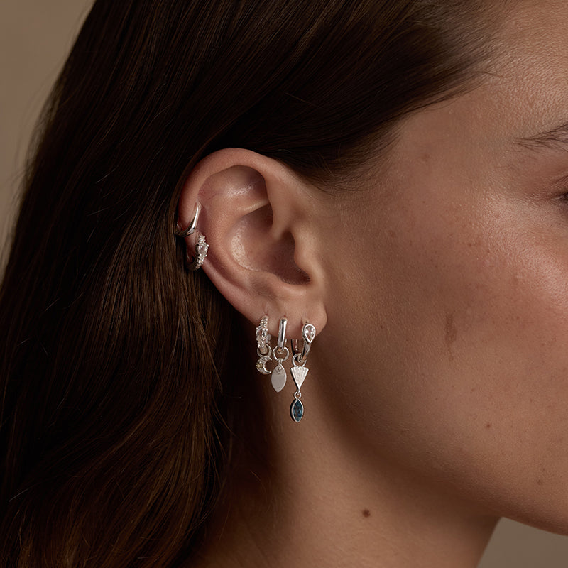 OCTAVIA SILVER EAR CANDY STACK