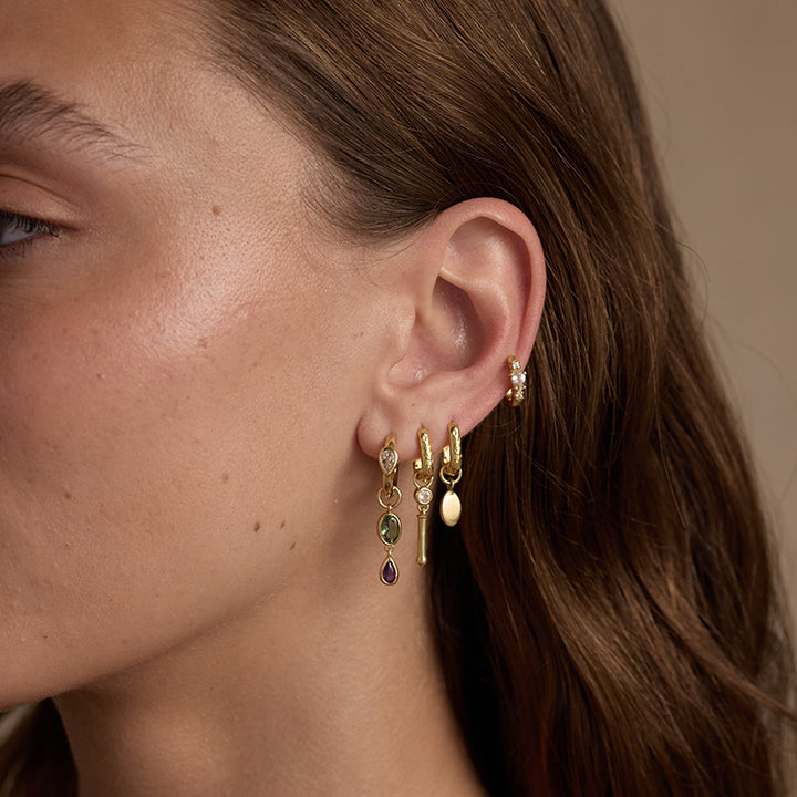 HELENA APATITE GOLD CHARM