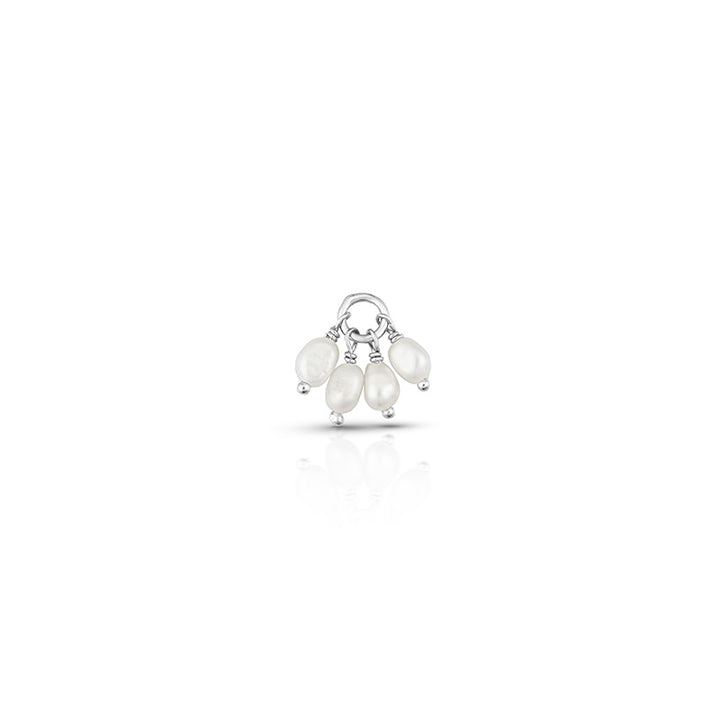 CLUSTER PEARL SILVER CHARM