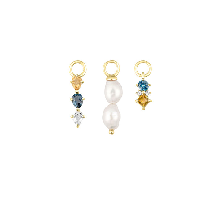 LOTTIE TOPAZ GOLD EAR CANDY STACK