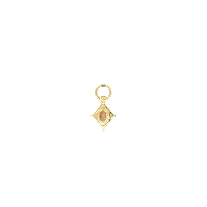 SHIELD SUNSTONE EARRING CHARM