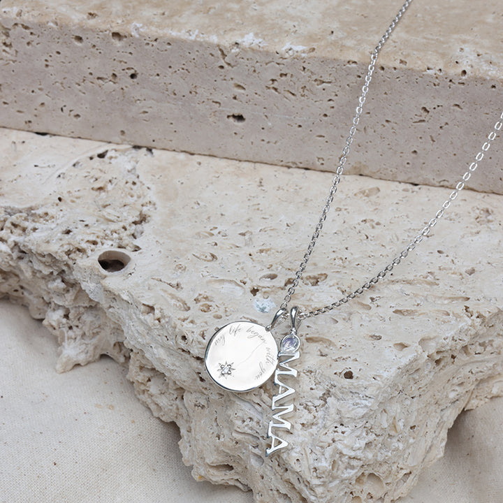 MY LIFE BEGAN WITH YOU NECKLACE