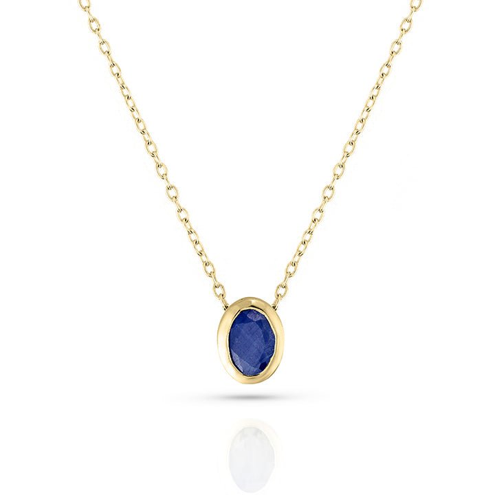 SEPTEMBER SAPPHIRE BIRTHSTONE NECKLACE