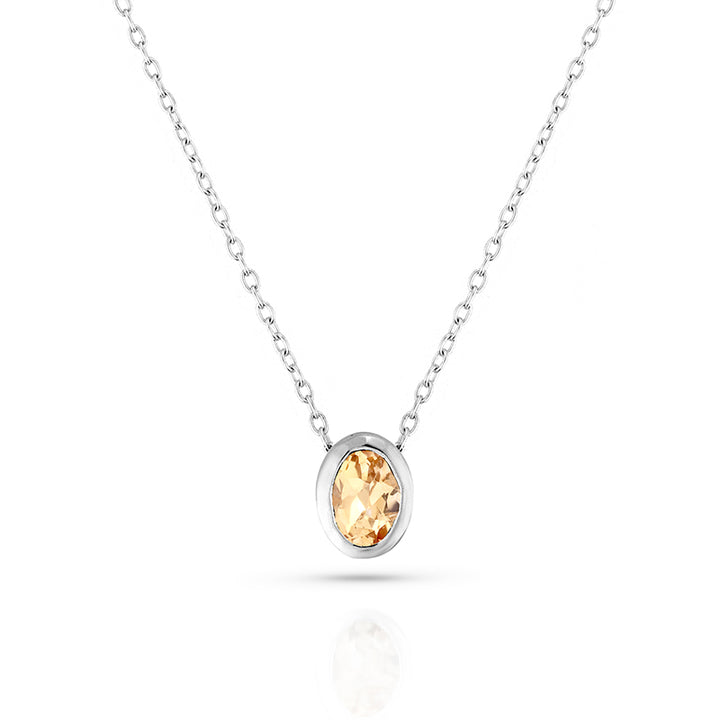 NOVEMBER CITRINE BIRTHSTONE NECKLACE