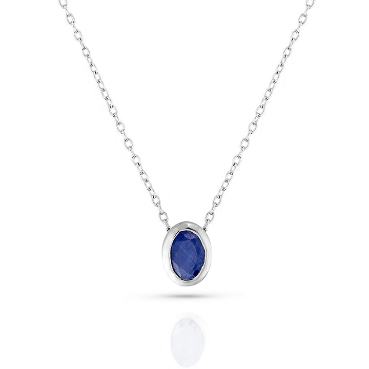 SEPTEMBER SAPPHIRE BIRTHSTONE NECKLACE