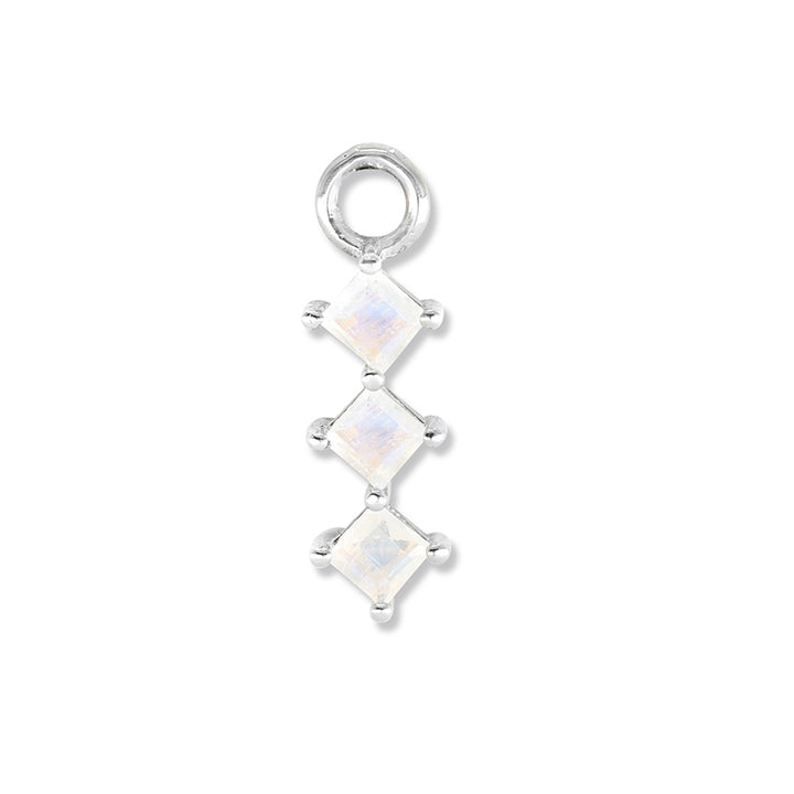 TRIO MOONSTONE EARRING CHARM