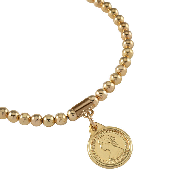 BALL BRACELET WITH TOKEN COIN