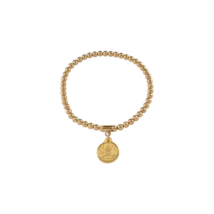 BALL BRACELET WITH TOKEN COIN
