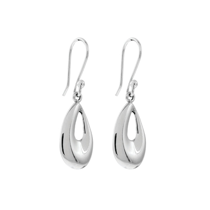 CONCAVE TEAR DROP EARRINGS