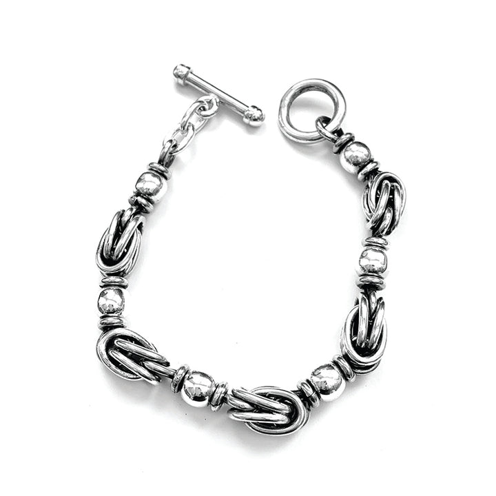 SOLITA KNOT AND BALL FOB BRACELET